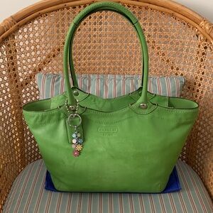 2009 Palm Green Leather Bleeker Tote